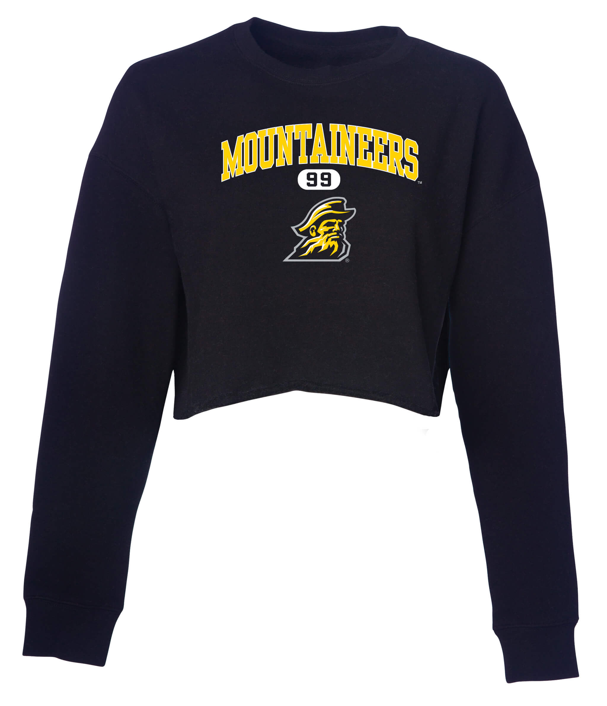 Appalachian State University Mountaineers Cropped Crewneck Sweatshirt